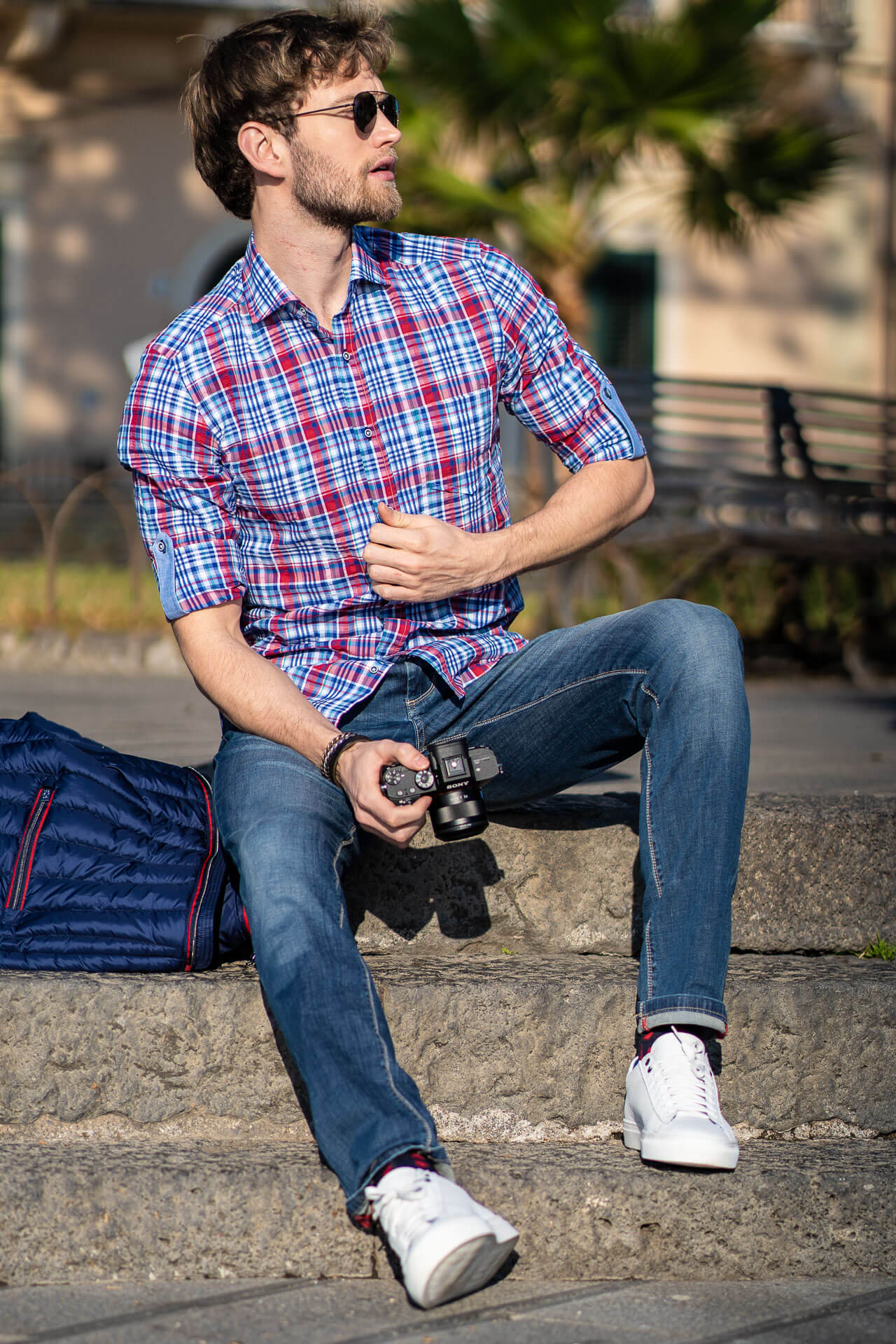 Camicia a quadri uomo